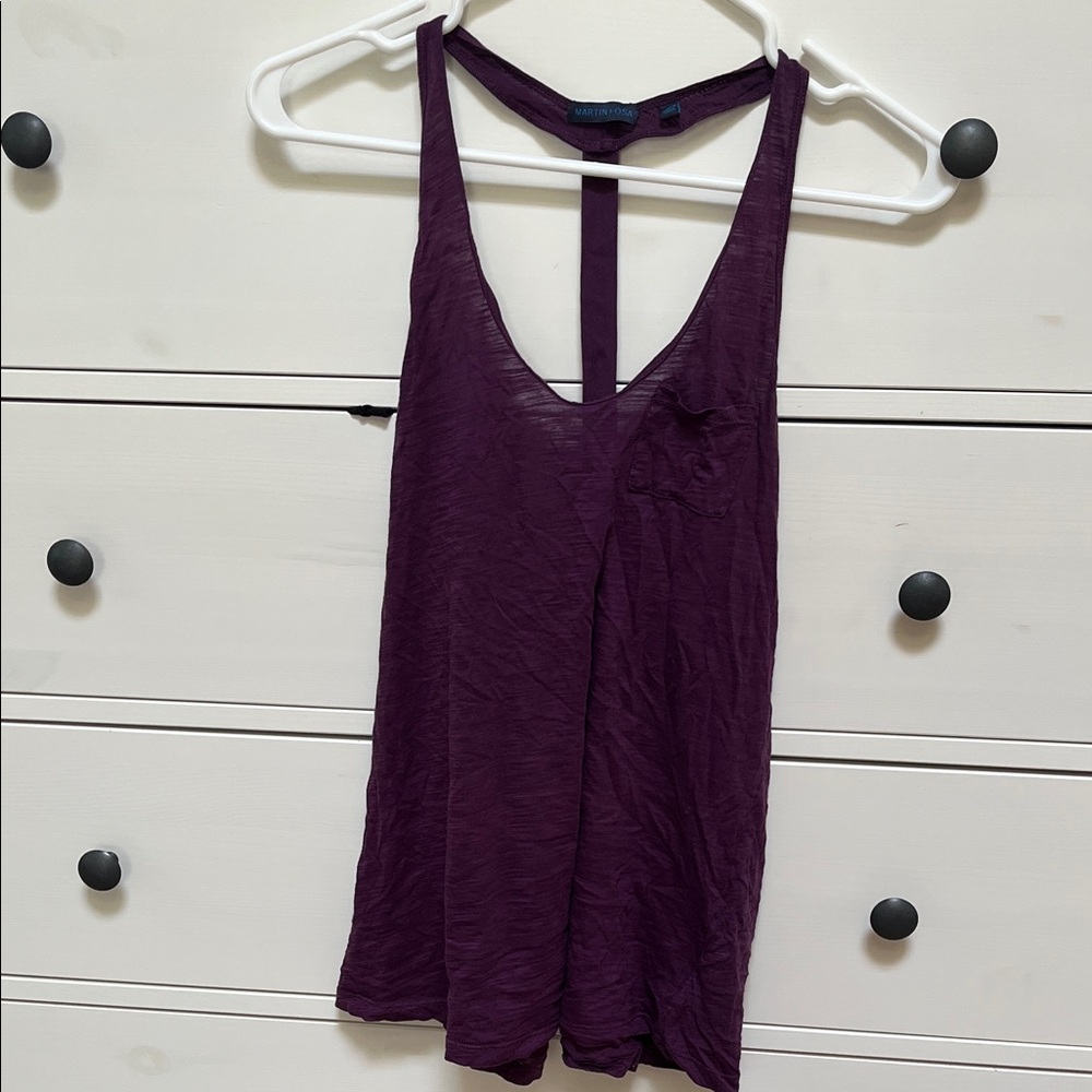 Martin + Osa Deep Purple Tank Top